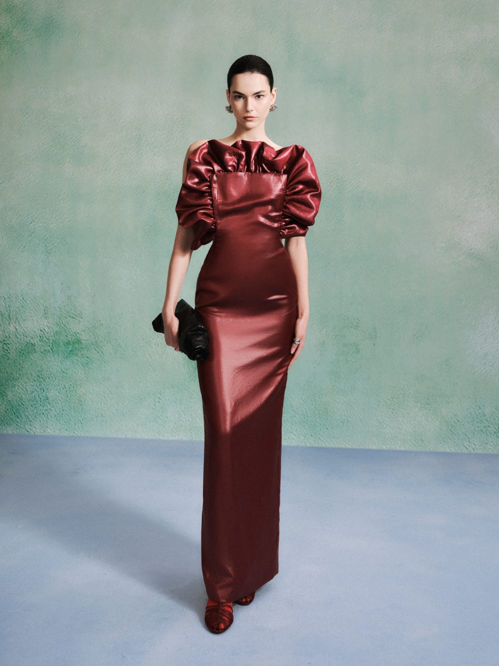 Garnet Sculpted Gown