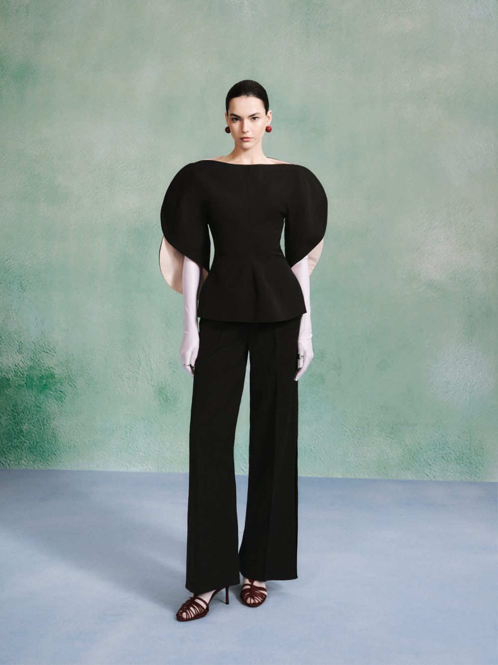 Flared Black Trousers