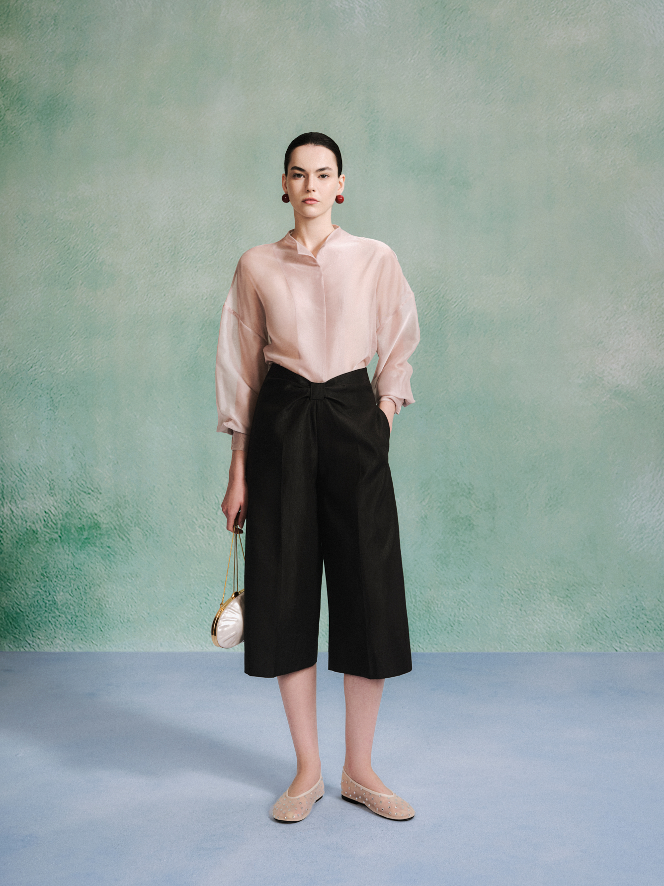 Cropped Black Culottes